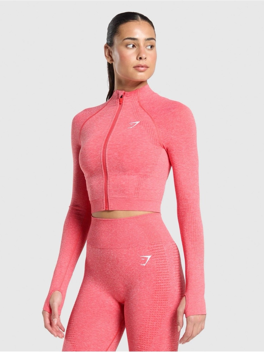 NWOT Gymshark Rare Color Vital Seamless 2 Piece Long Sleeve Top Leggings Size S